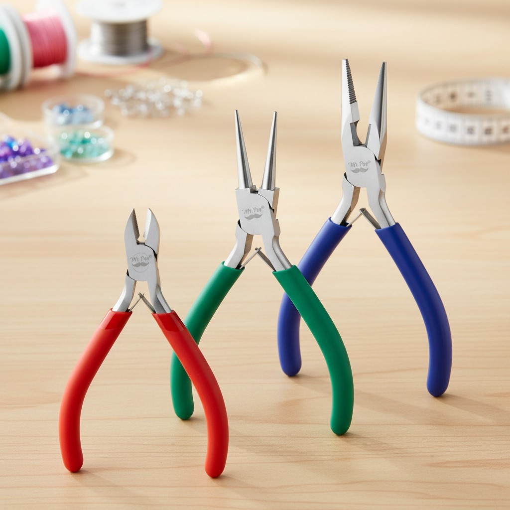 Professional Jewelry Making Kit: Durable Pliers Set with Ergonomic Handles