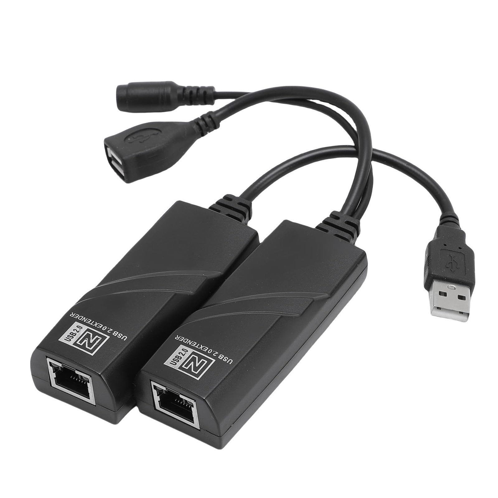 USB Extender Over Ethernet 100m USB 2.0 Network Adapter Kit US Plug