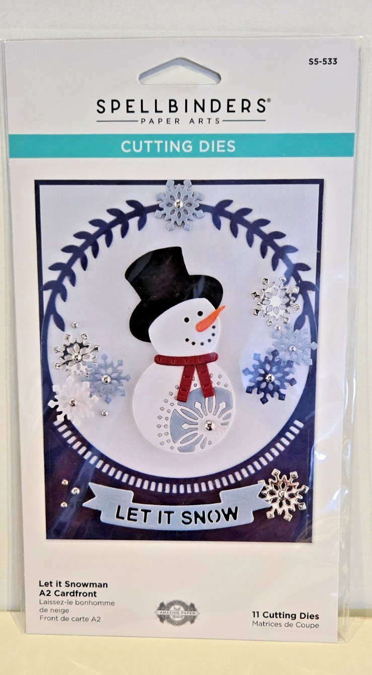 Spellbinders Cutting Dies #S5-533 Let It Snowman A2 Cardfront New