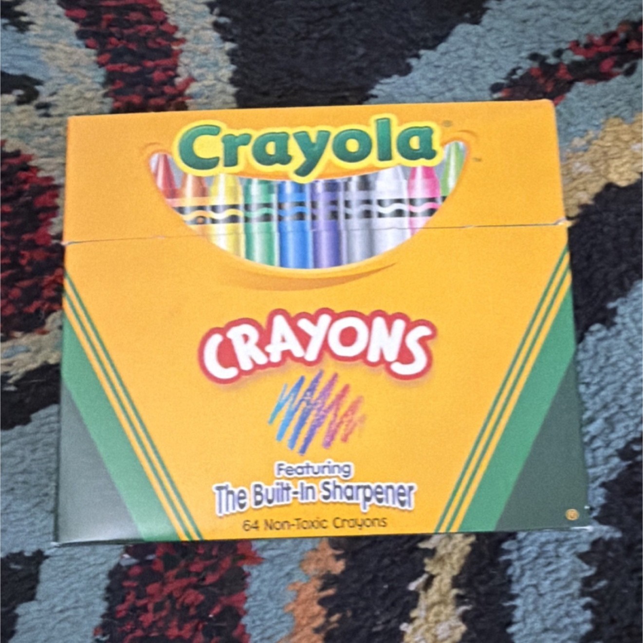 Crayola 64 Count Multicolor Crayons with Built-In Sharpener MPN 52-0100-0-240