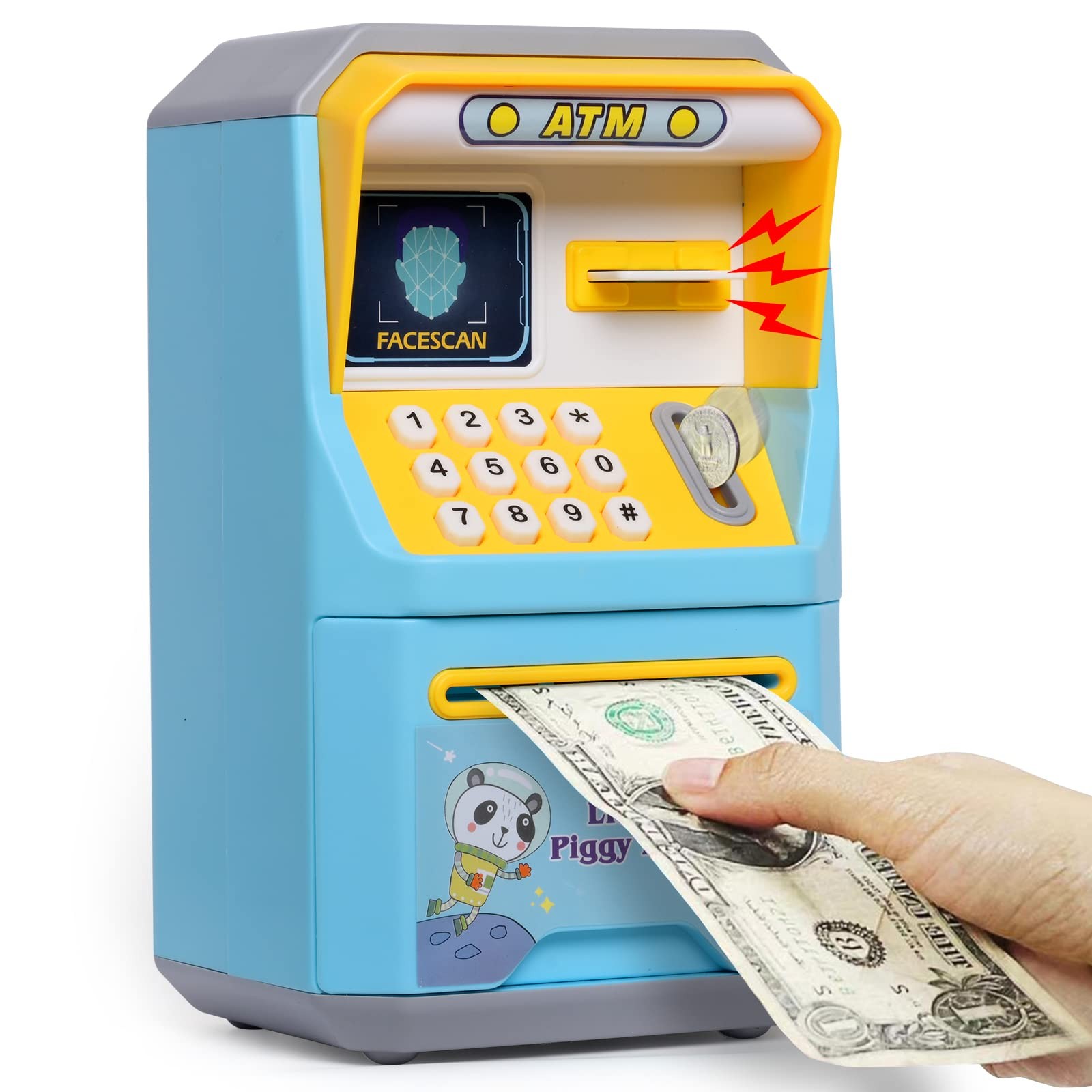 Piggy Bank for , ATM Coin Bank Toys Gifts, Electronic Piggy Banks Money Safe ...