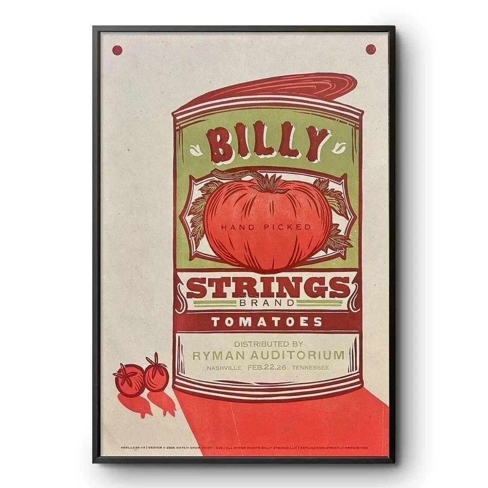 Billy Strings At Ryman Auditorium In Nashville, TN On Feb 22, 2026 poster