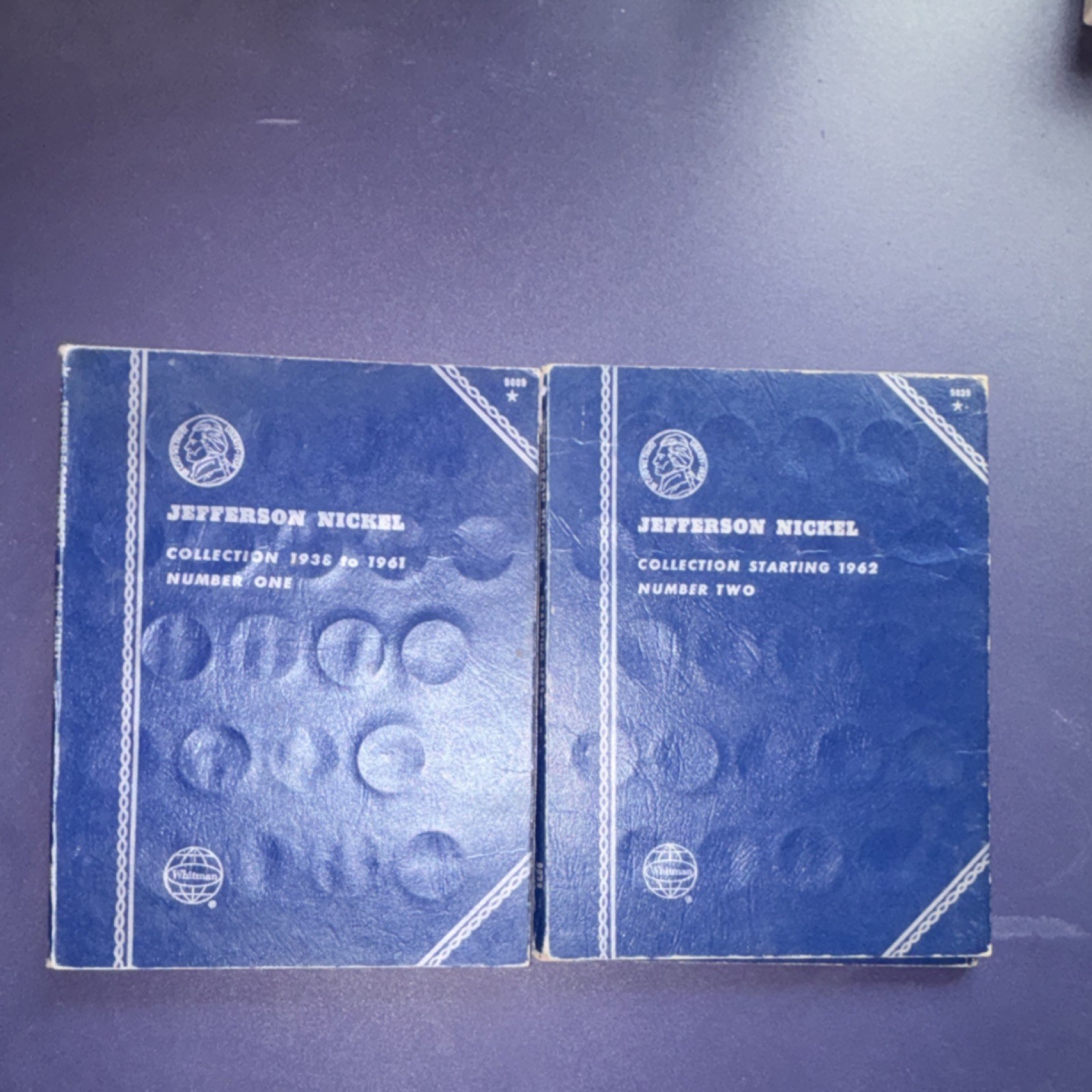 Whitman Jefferson Nickel Albums 1938-1961 & 1962 Empty Folders