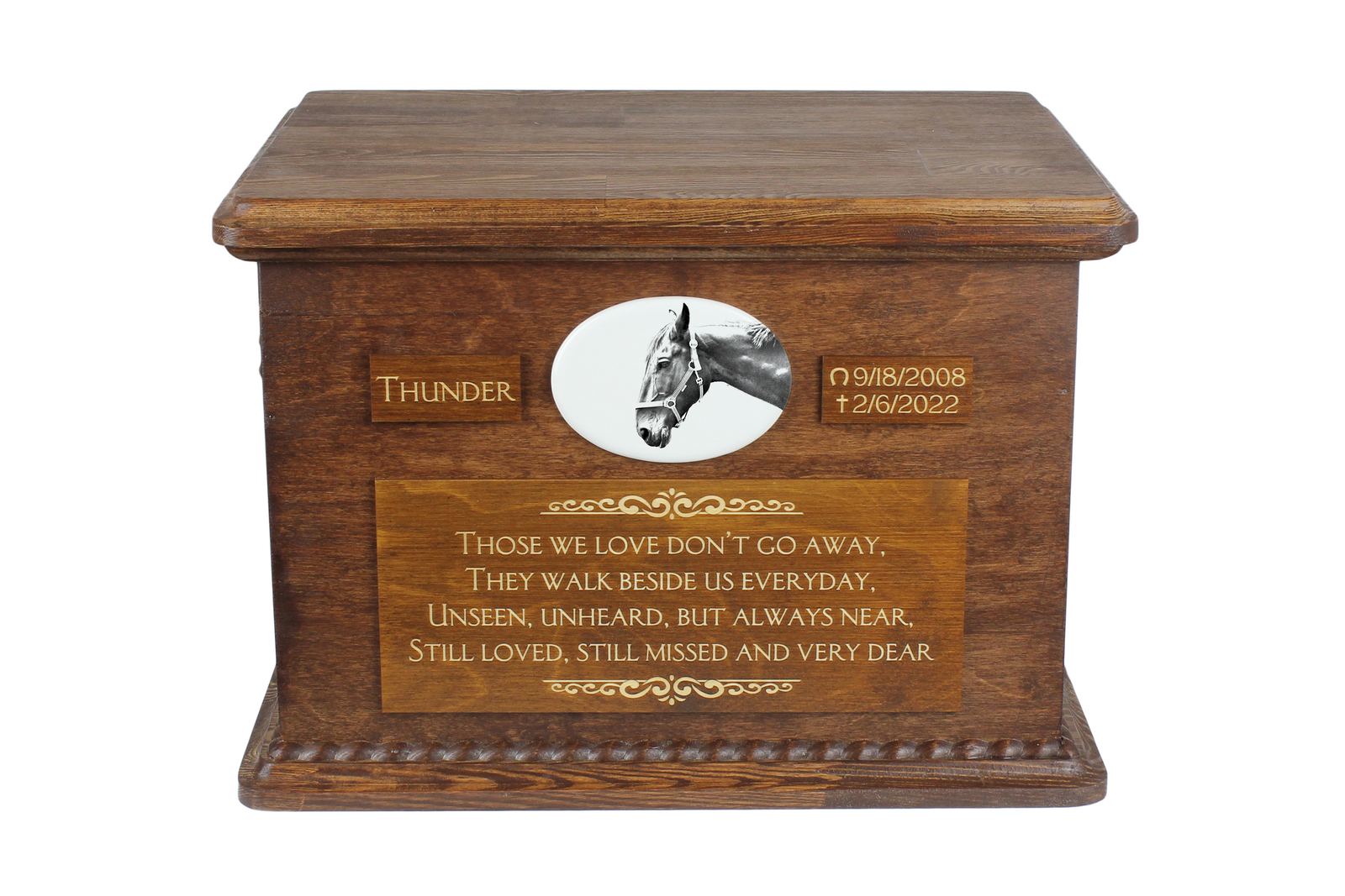 Hanoverian Wooden Urn With A Standing Statue Art-Dog