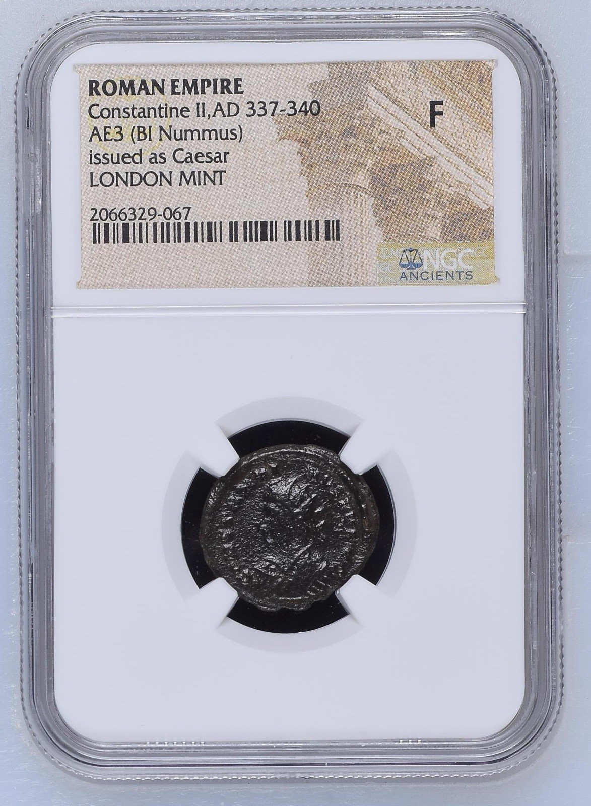 NGC F Roman AE3/4 of  Constantine II (AD 316-340) NGC Ancients LONDON MINT