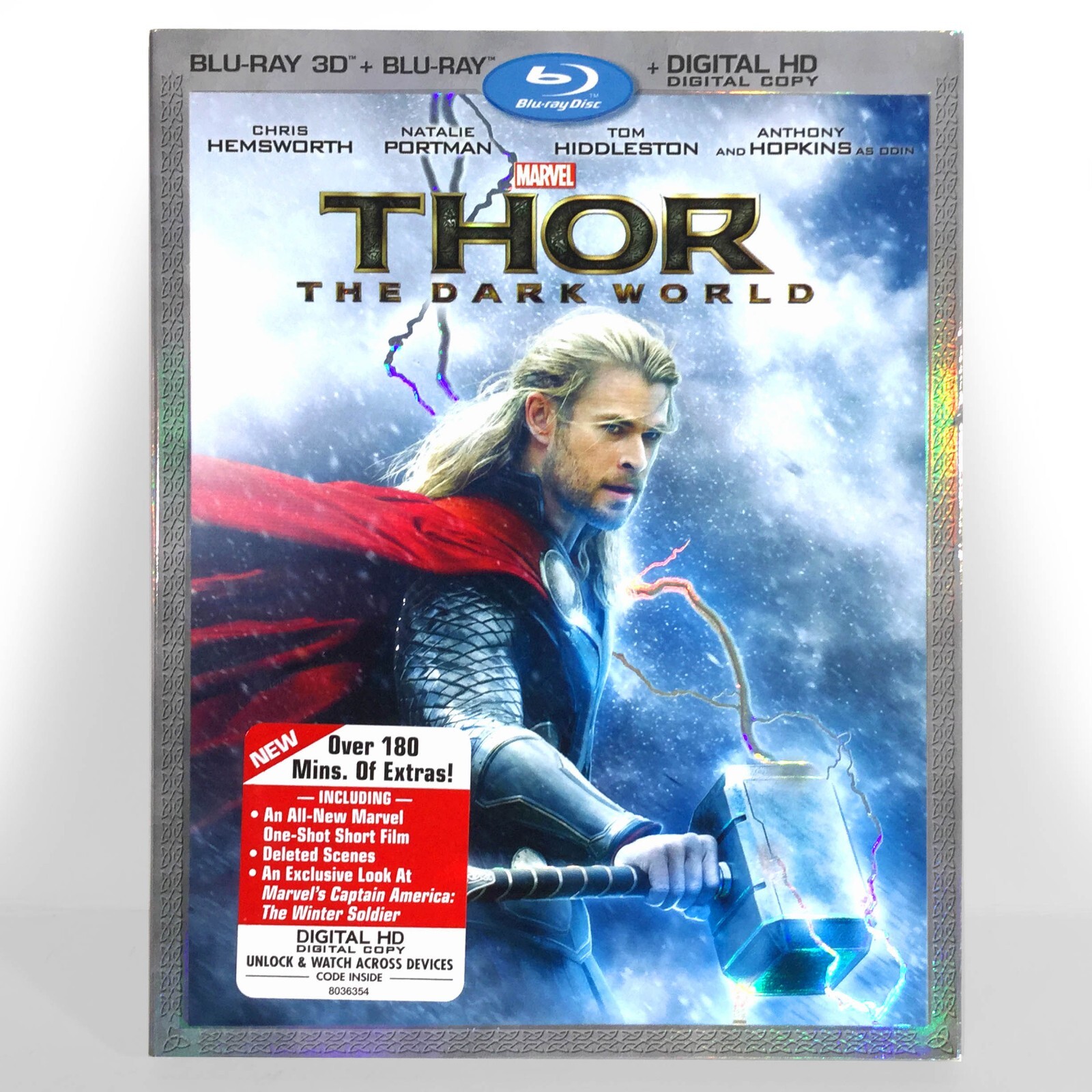 Thor: The Dark World (3D & 2D Blu-ray/DVD, 2014, Widescreen) Like New w/ Slip !