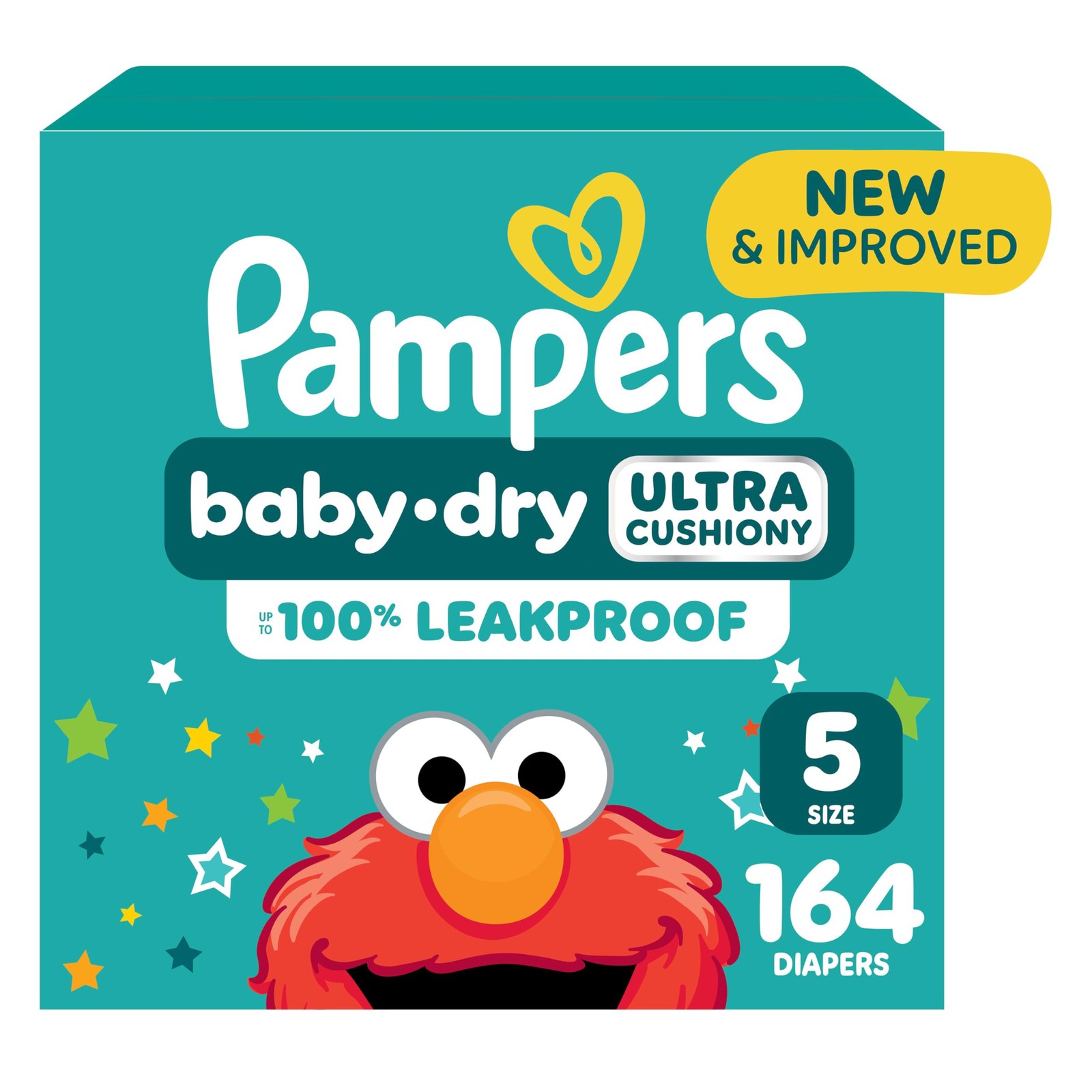 Diapers Baby Dry Size 5 164 Count Absorbent Disposable Pampers Infant overnight