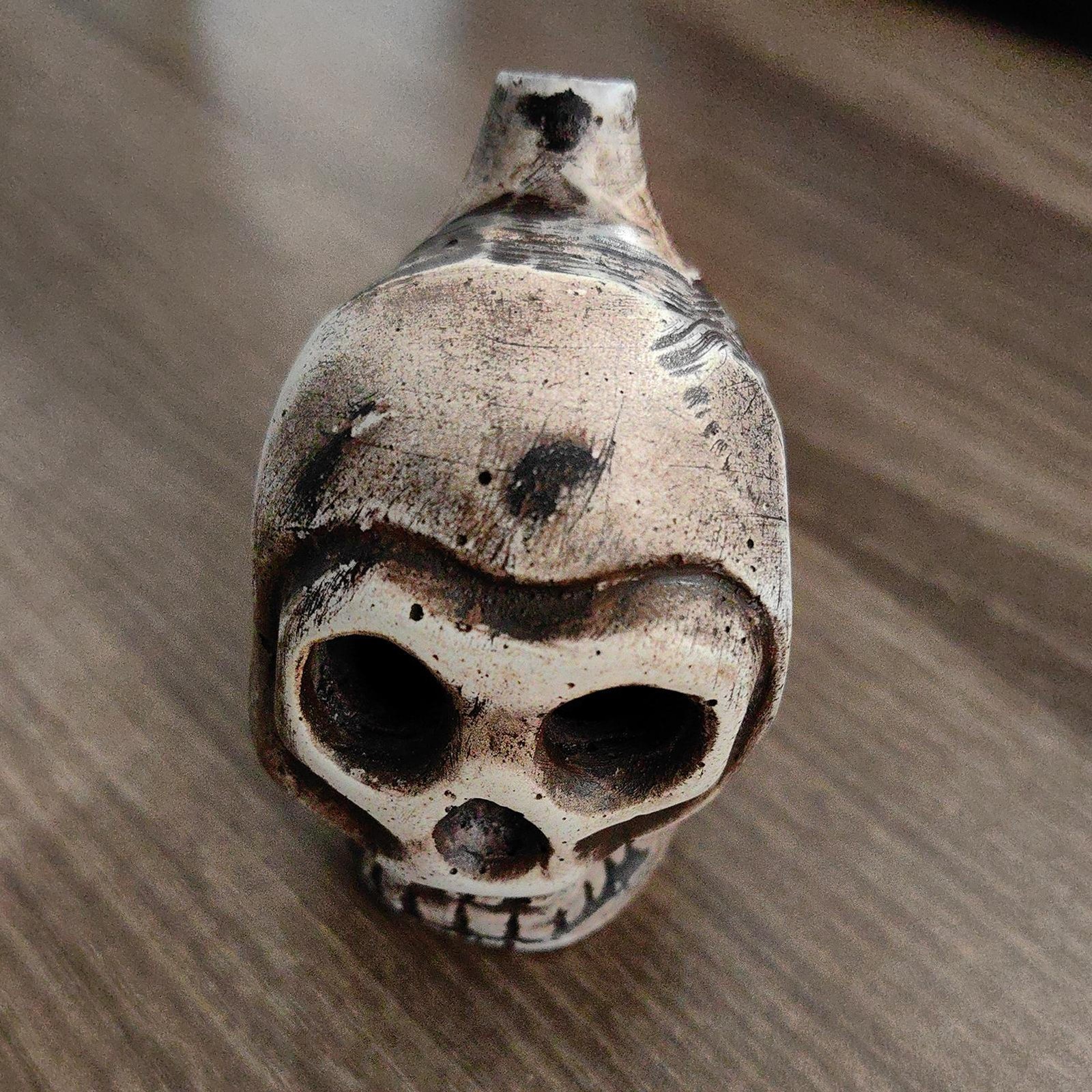 Creepy Aztec Death Whistle Skull Spooky Human Death Scream Loud fashionable