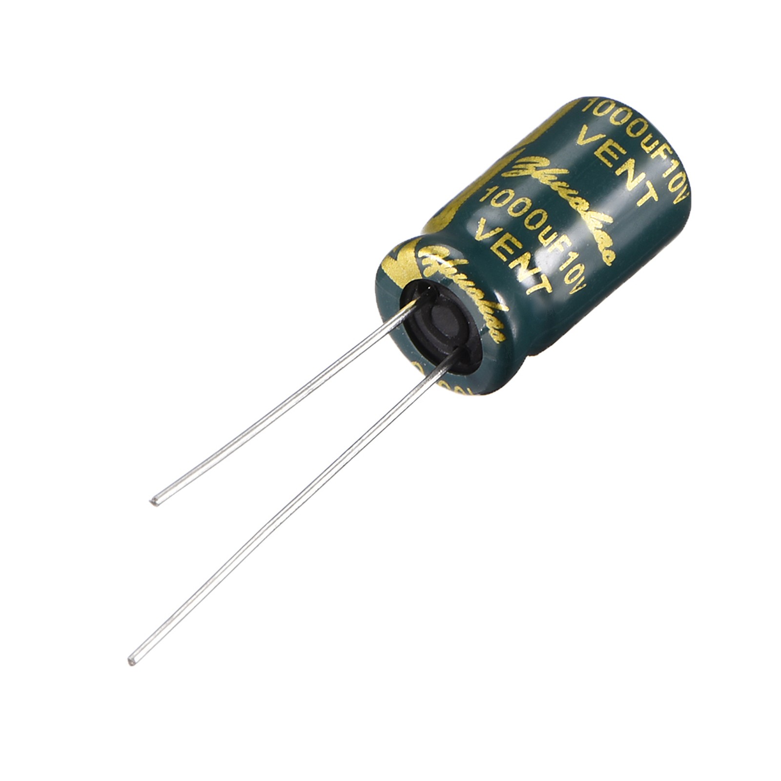 50 Pcs Aluminum Electrolytic Capacitor,(10V 1000uF 8x14mm Green)