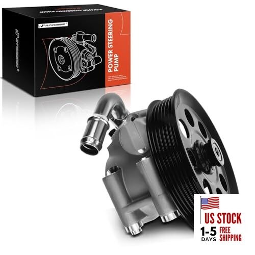  Power Steering Pump, with Pulley Compatible with Ford Expedition 2011-2014 & 