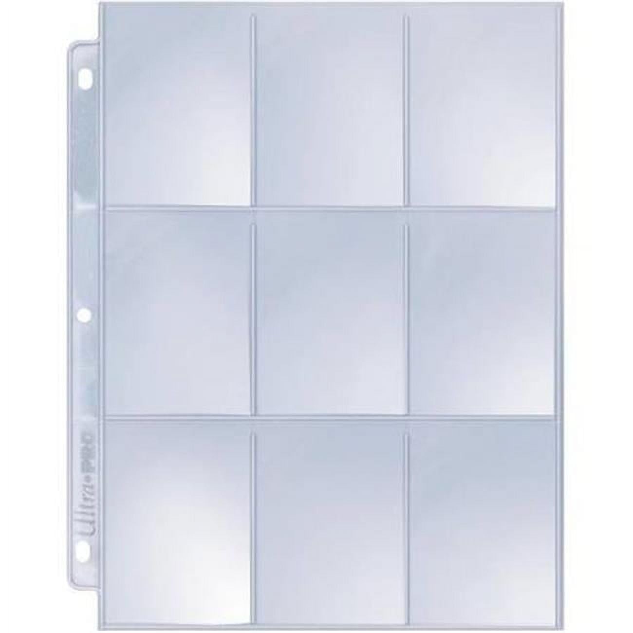 Ultra Pro Silver Series 9 Pocket Pages (25 count pack) 25ct, Clear 