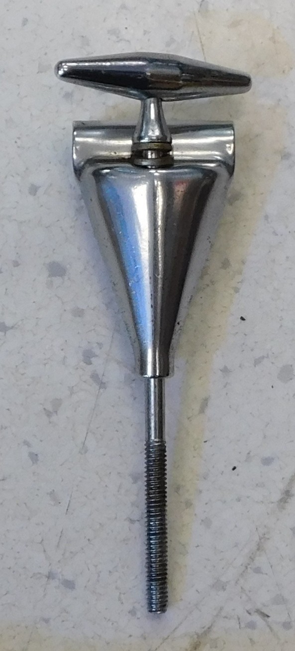 Vintage 60's Slingerland Bass Drum Tension Rod and Claw Chrome