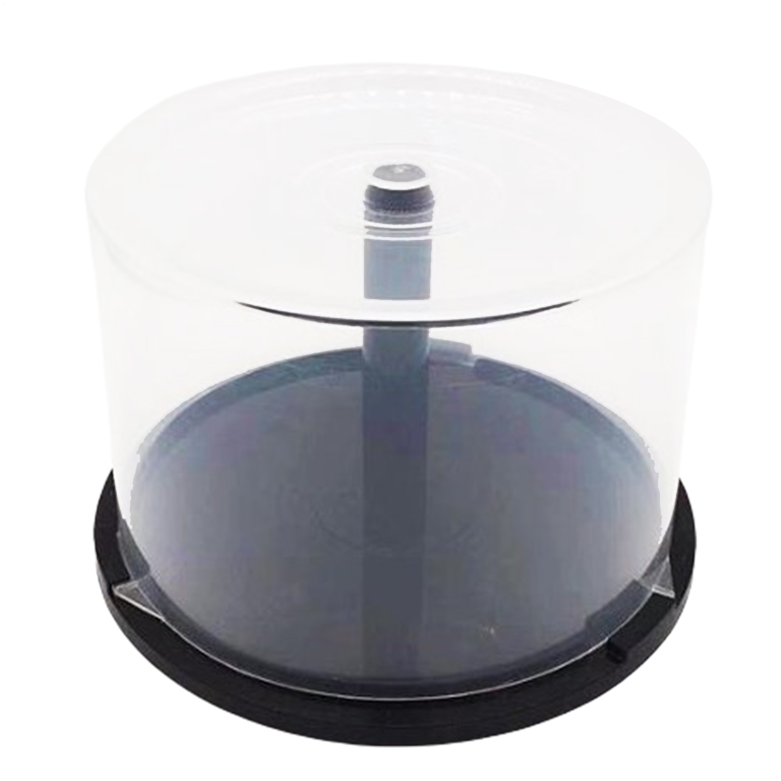 Empty CD DVD Blu-Ray Spindle Cake Box Storage Container Hold 50 Discs Cakebox
