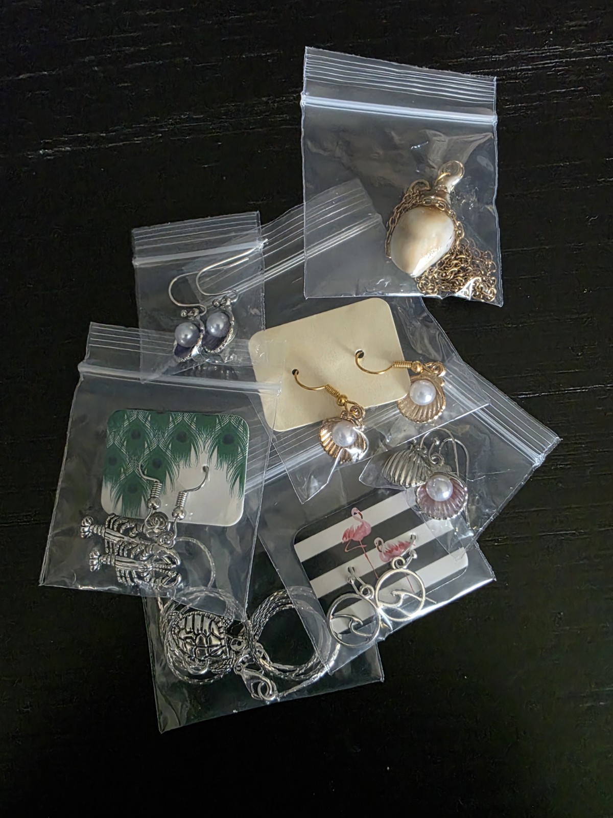 Ocean Inspired Jewelry Mixed Lot Earrings Necklace