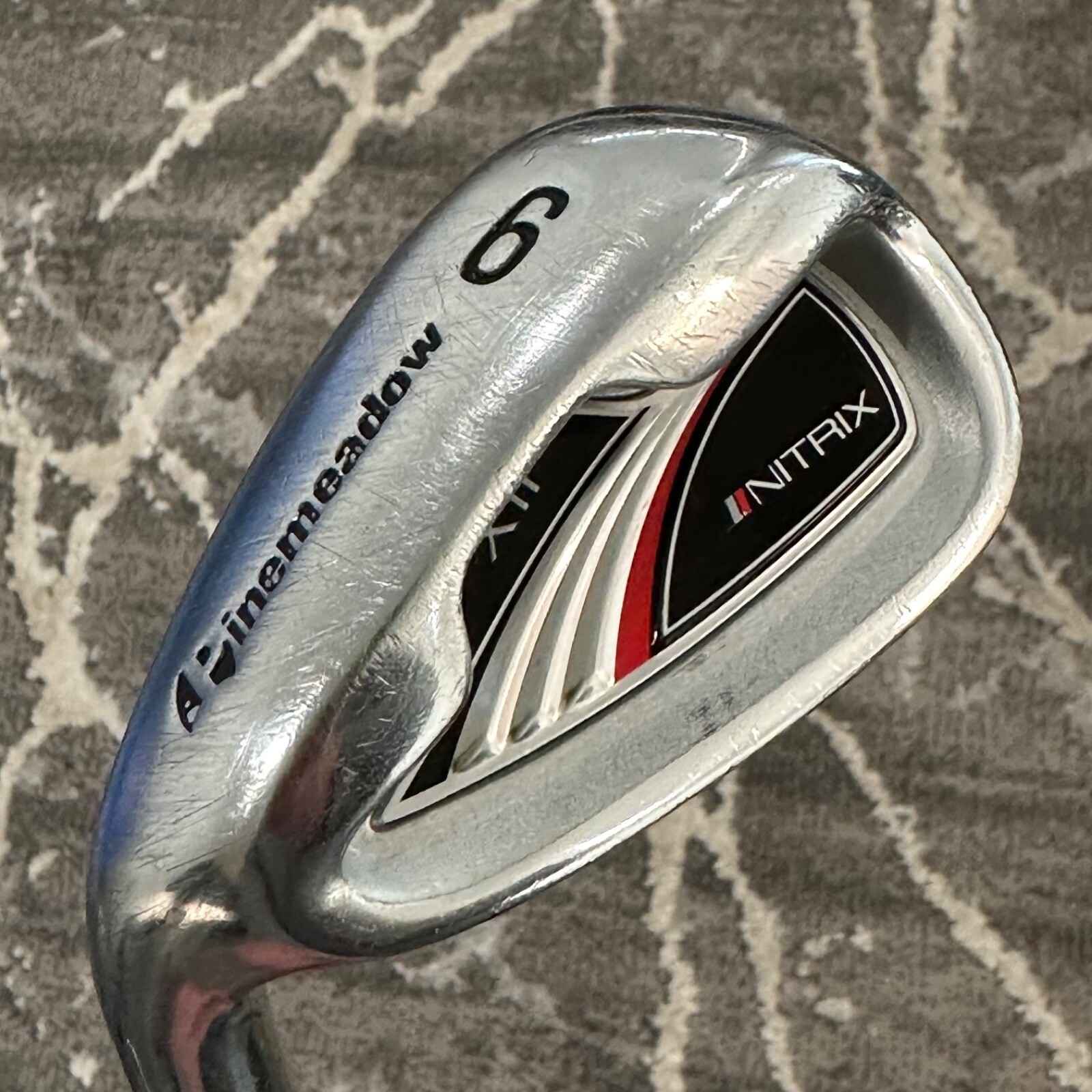 LEFTY Pinemeadow XII Nitrix 9 Iron Apollo Regular Flex Steel Shaft 36"