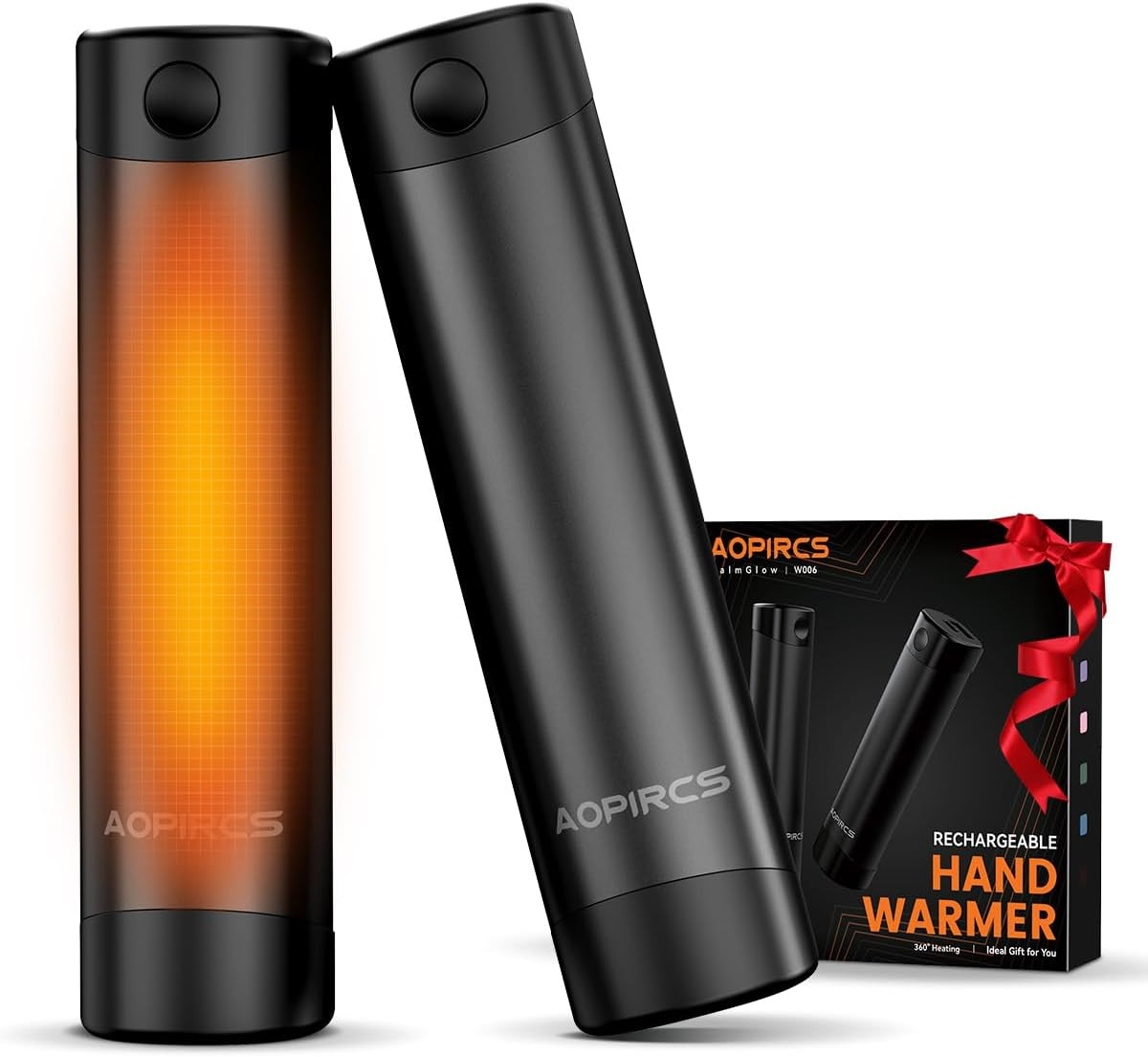 Rechargeable Hand Warmers - 2 Pack Electric Pocket Warmer, 360° Heating, 2X 5000