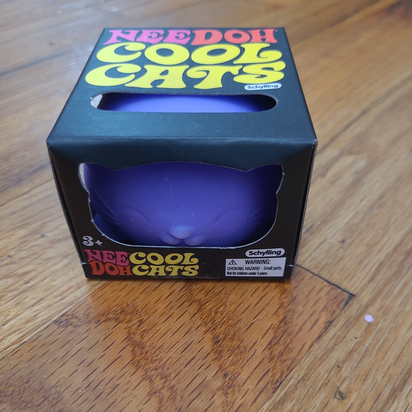 Nee Doh Needoh Schylling Cool Cat Purple Stress Sensory Fidget Toy Squeeze NEW