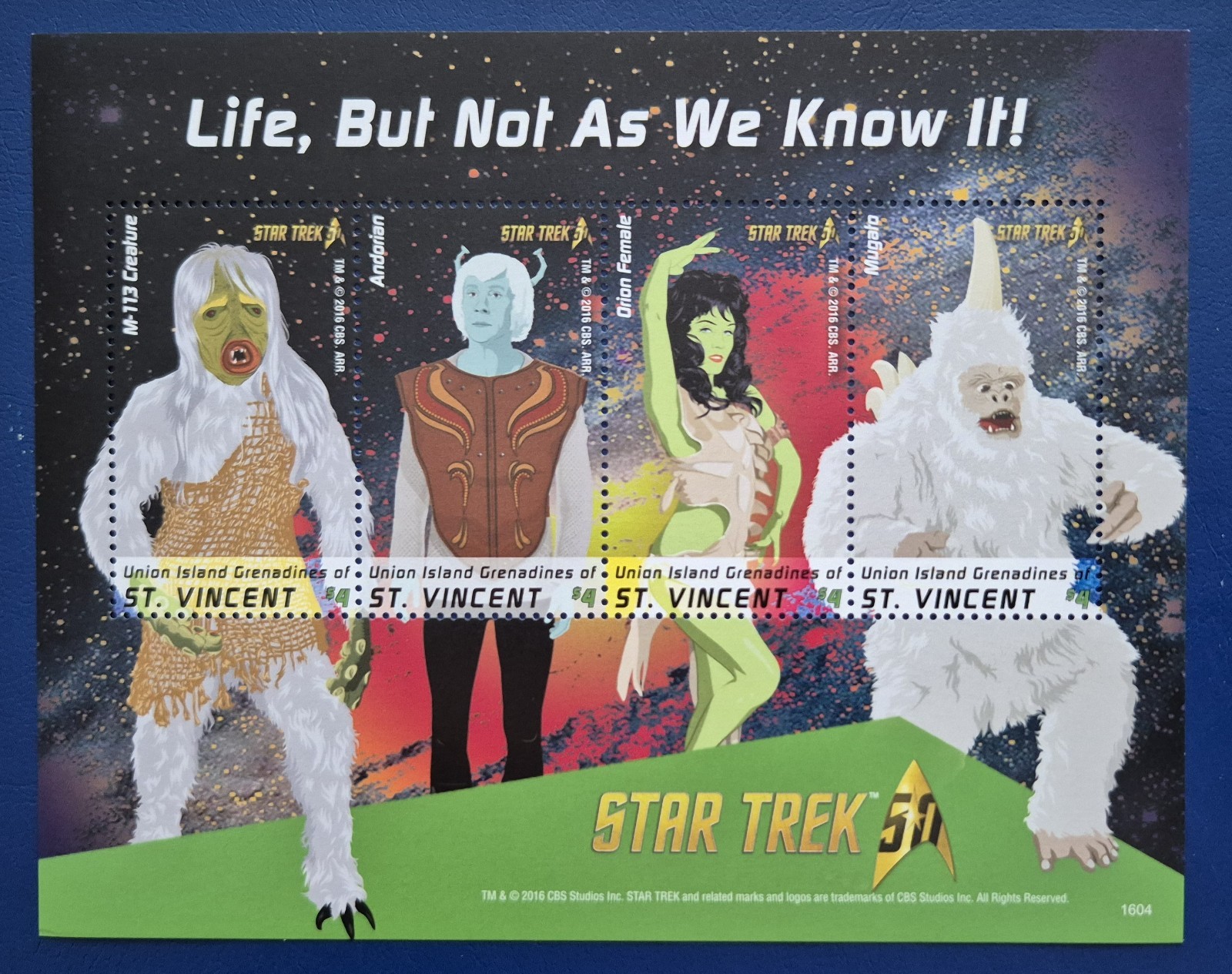 Union Island 2016 / TV Shows - The 50th Anniversary of Star Trek / 4v ms