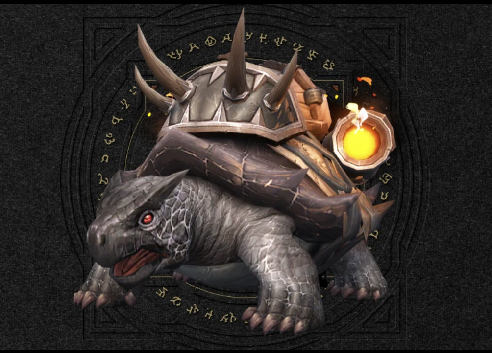 WoW World of Warcraft Savage Ebony Battle Turtle Mount Digital Game Reward Code