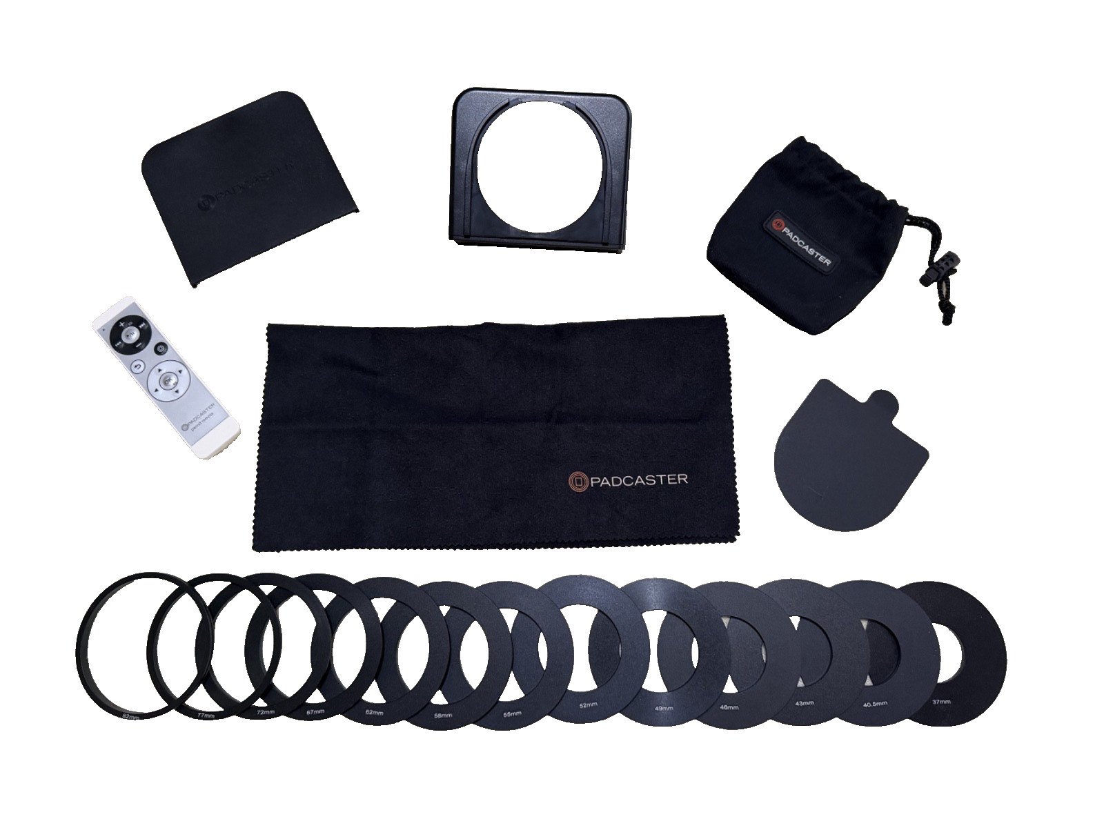 Parrot Padcaster Teleprompter with rings and remote