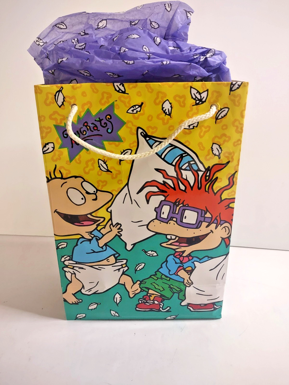 Nickelodeon Rugrats Talking Alarm Clock Vintage giftbag great condition