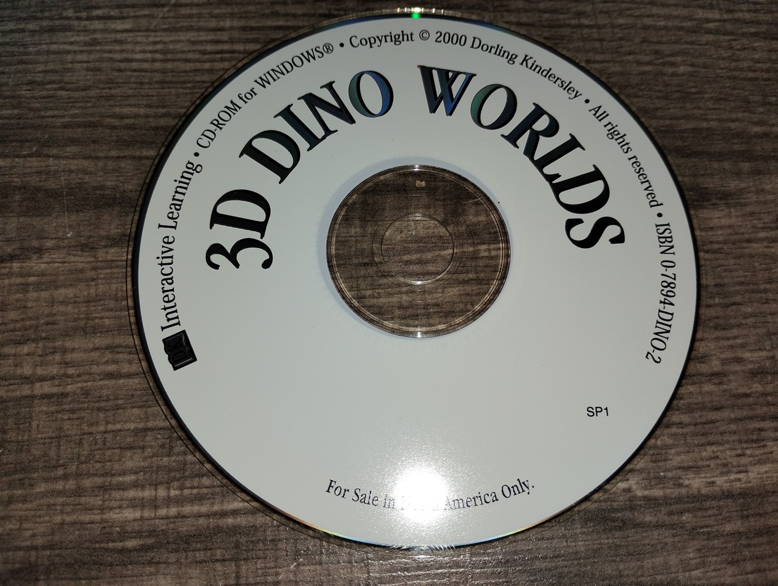 3D Dino Worlds PC CD-ROM Dorling Kindersley 2000 DK Interactive Windows 95/98