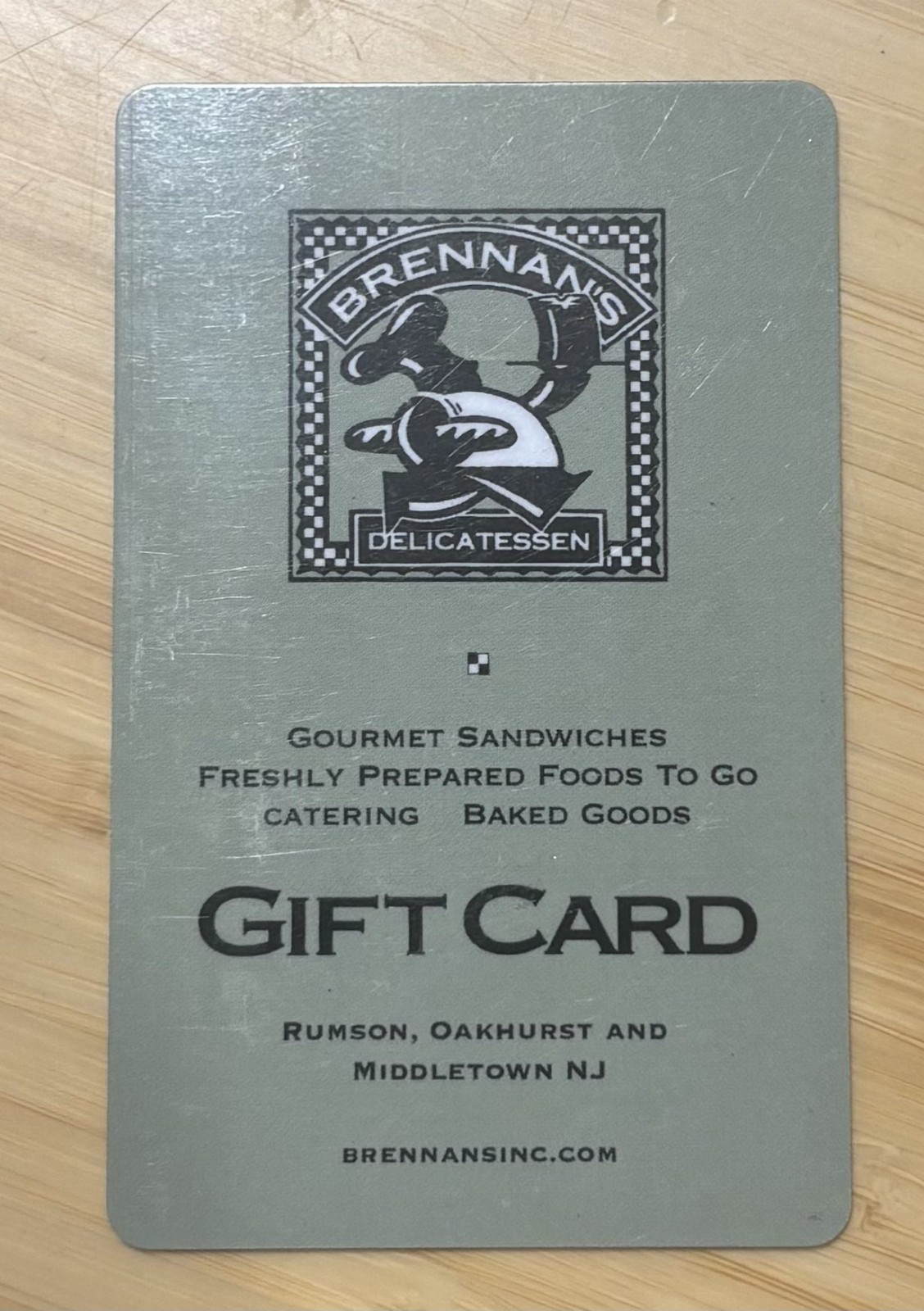 Brennan's Delicatessen Gift Card $250 value! Discounted 40%!