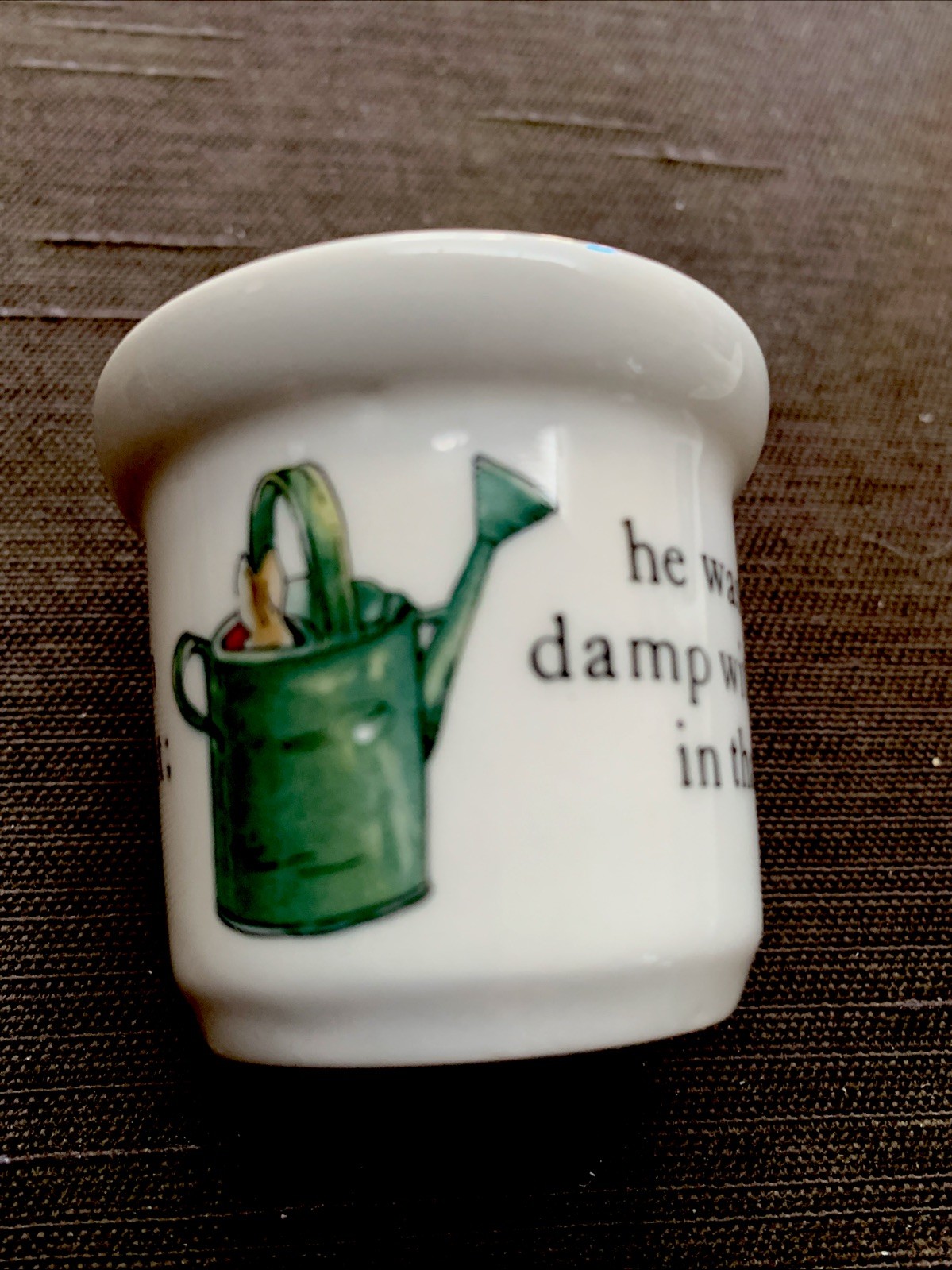 Wedgwood of Etruria & Barlaston Beatrix Potter Peter Rabbit  Egg Cup EUC 2” 