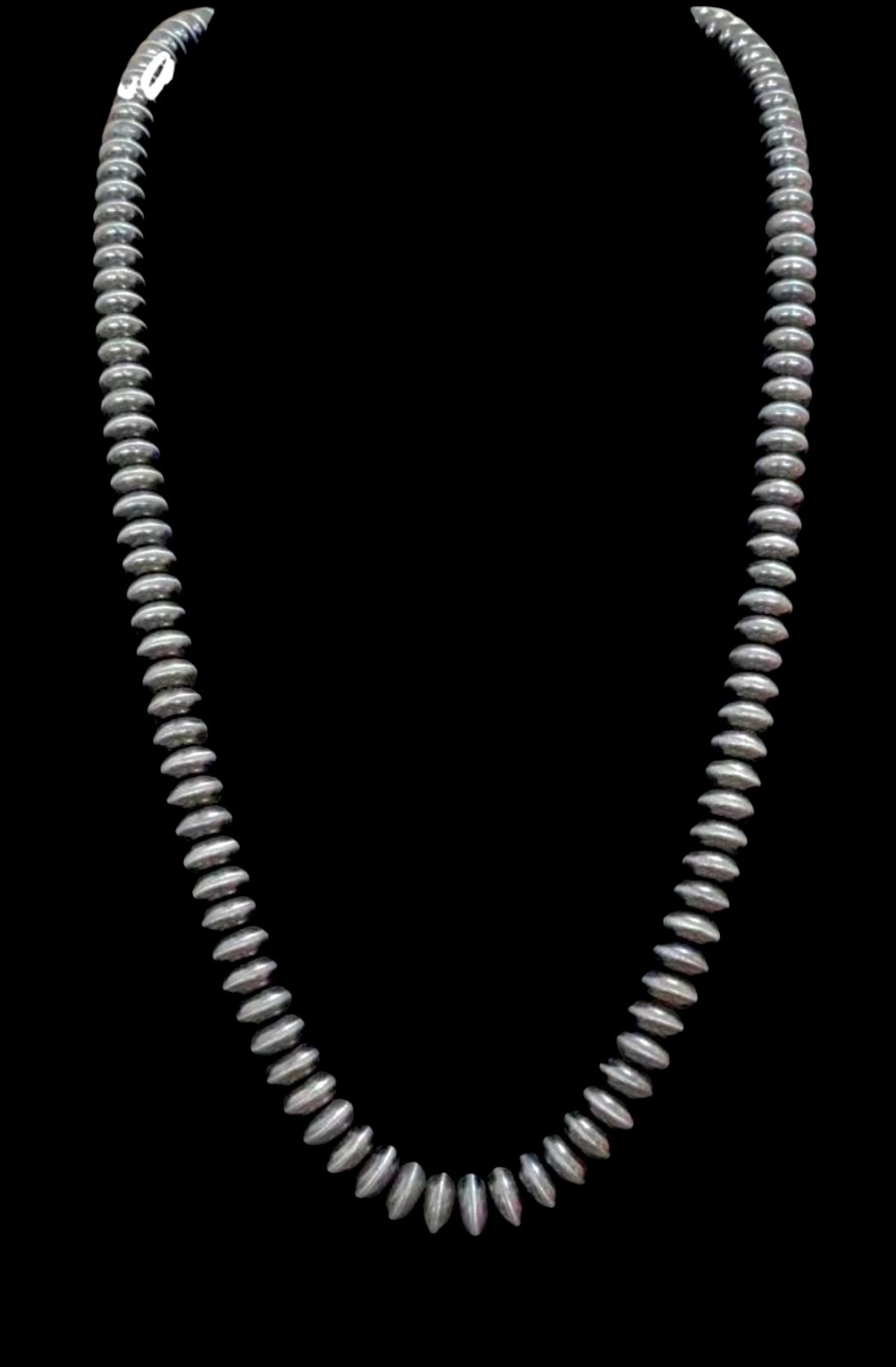 Southwestern FAUX Navajo Pearl Saucer Shape Beaded Costume Necklace