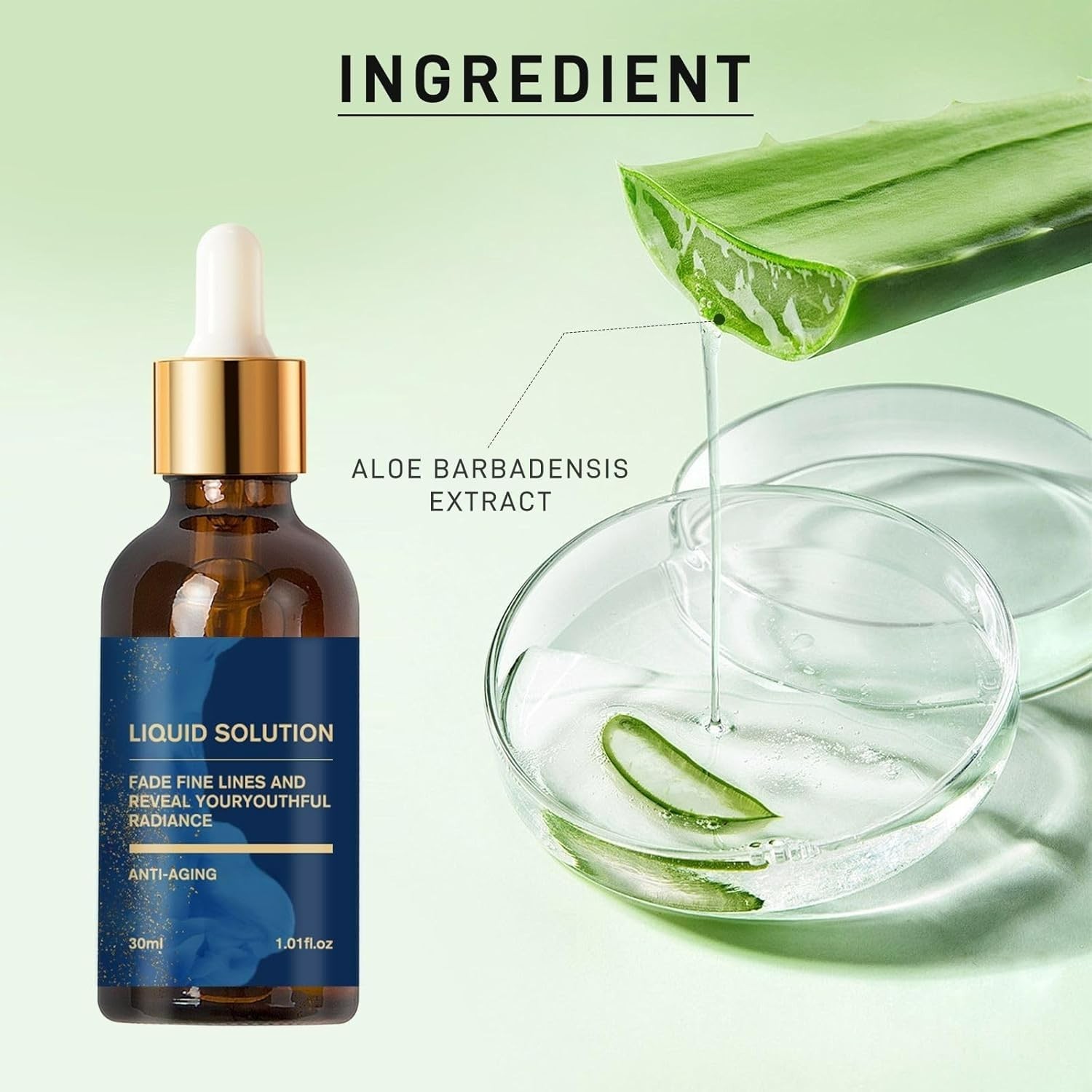 Anti Aging Aloe Vera Face Serum Wrinkle Repair Hydrating Skin Care Moisturize