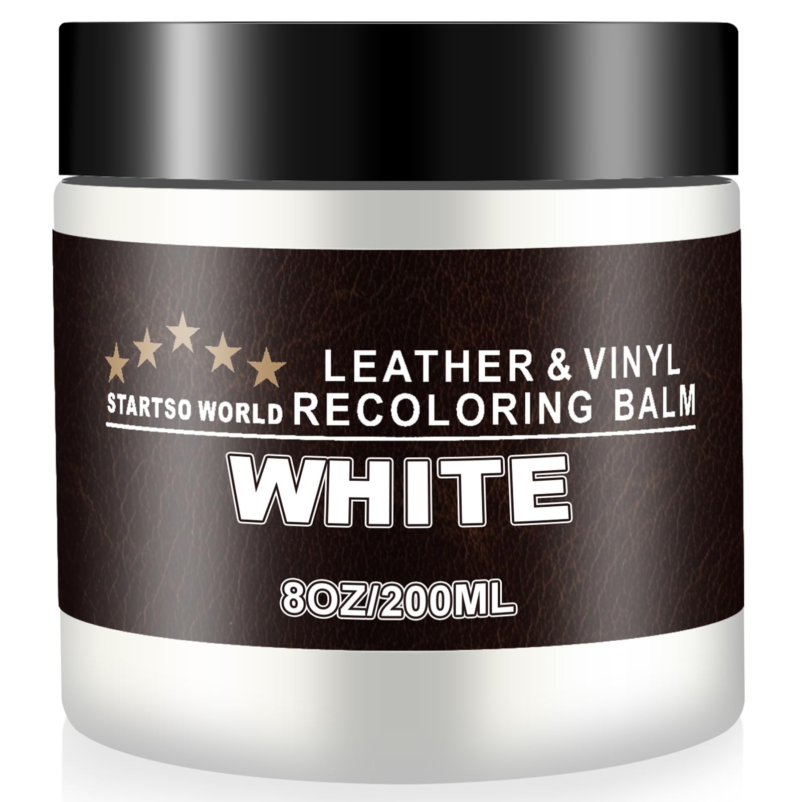 Leather Recoloring Balm - Repair Kit for White Furniture and Car Seats | Scra...