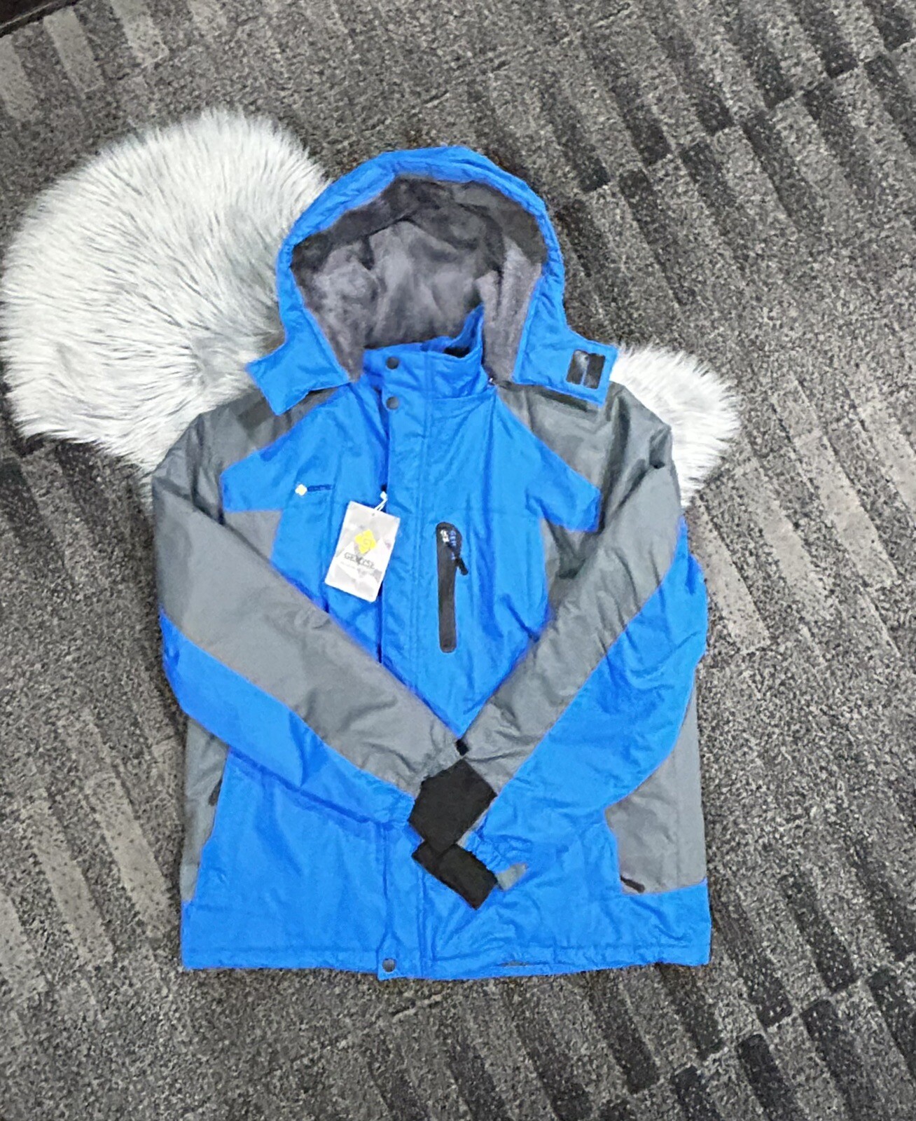 Gemyse men's mountain waterproof ski snow jacket Blue 2xl