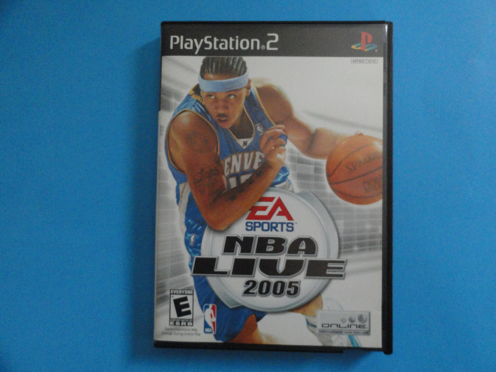 PS2 NBA LIVE 2005 - ORIGINAL COVER ART IN BLOCKBUSTER VIDEO CASE