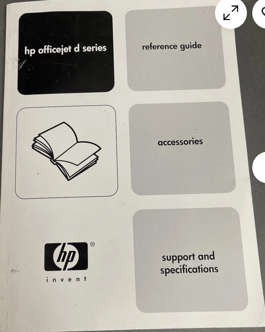 HP Officejet d series J4580 All-in-one Printer - Manual + CD