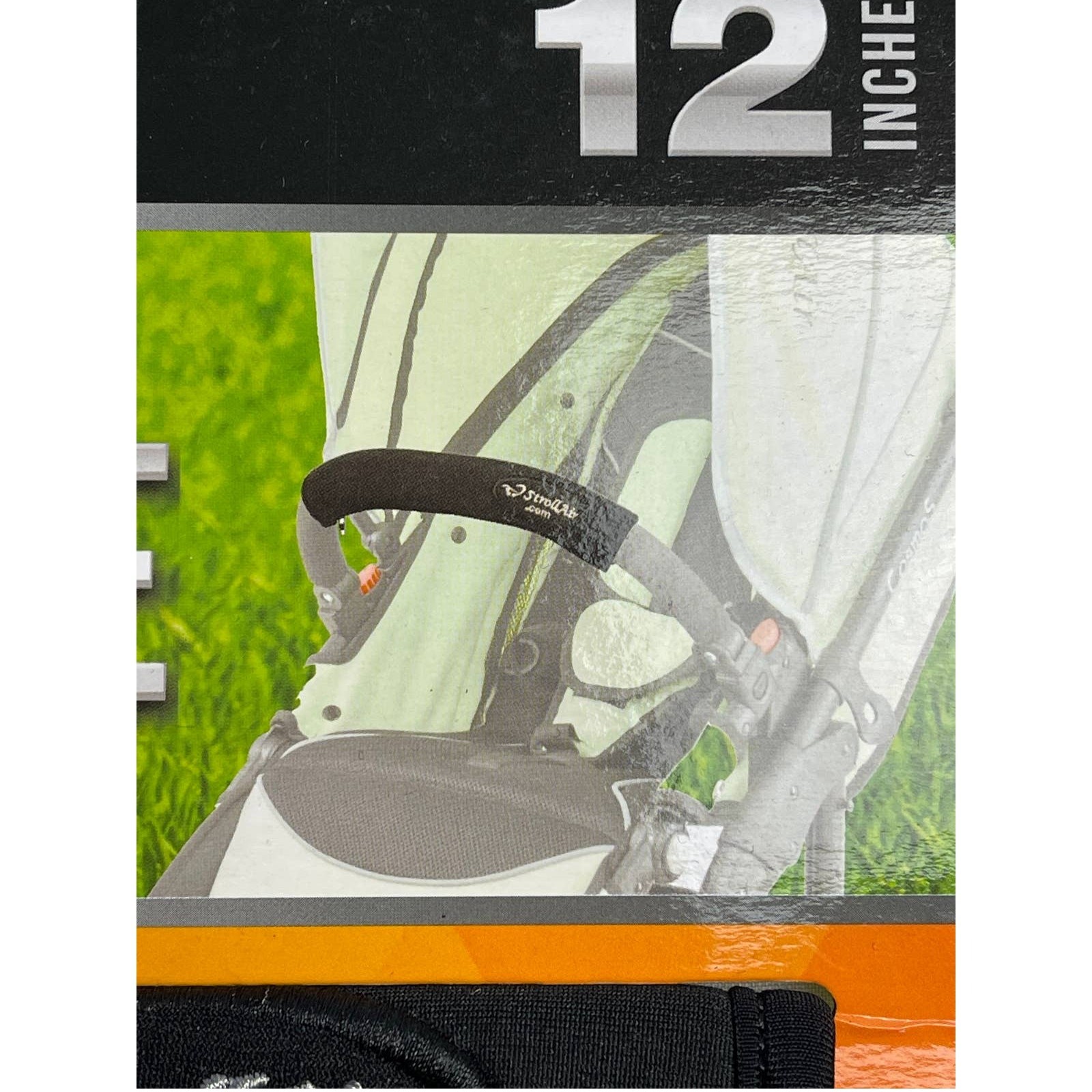 Stroller Handle Sleeves Black 1 in a Pack 12" NIP