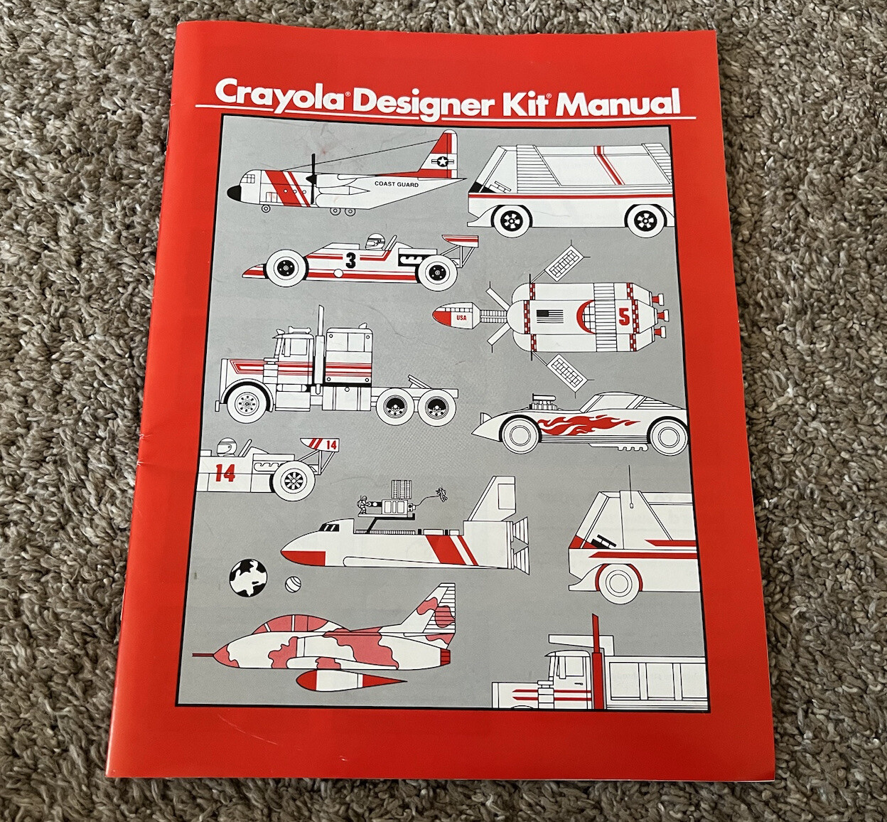 Vintage 1986 Crayola Designer Kit Manual Binney & Smith Book Only USA 