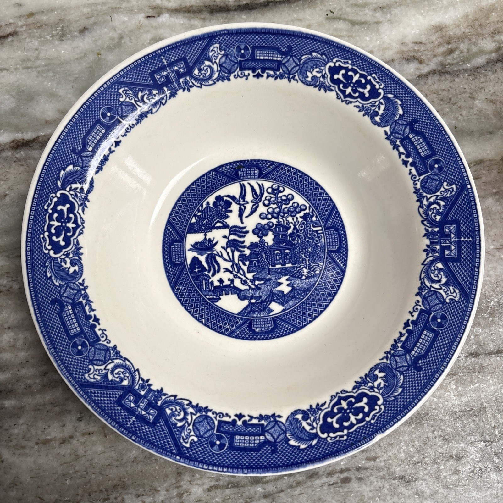 Blue Willow Ware by Royal China Serving Bowl 10" Diameter MCM Vintage A 53