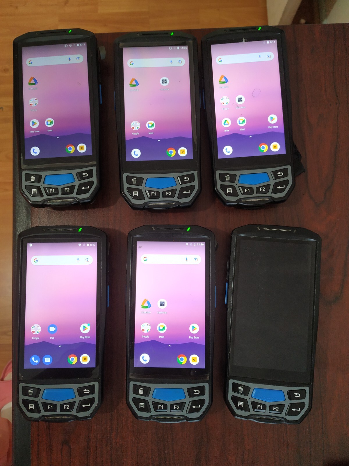 （Lot of 6 ）2D Scanner Handheld PDA Android 4G LTE Rugged Phone WIFI GPS Mobile