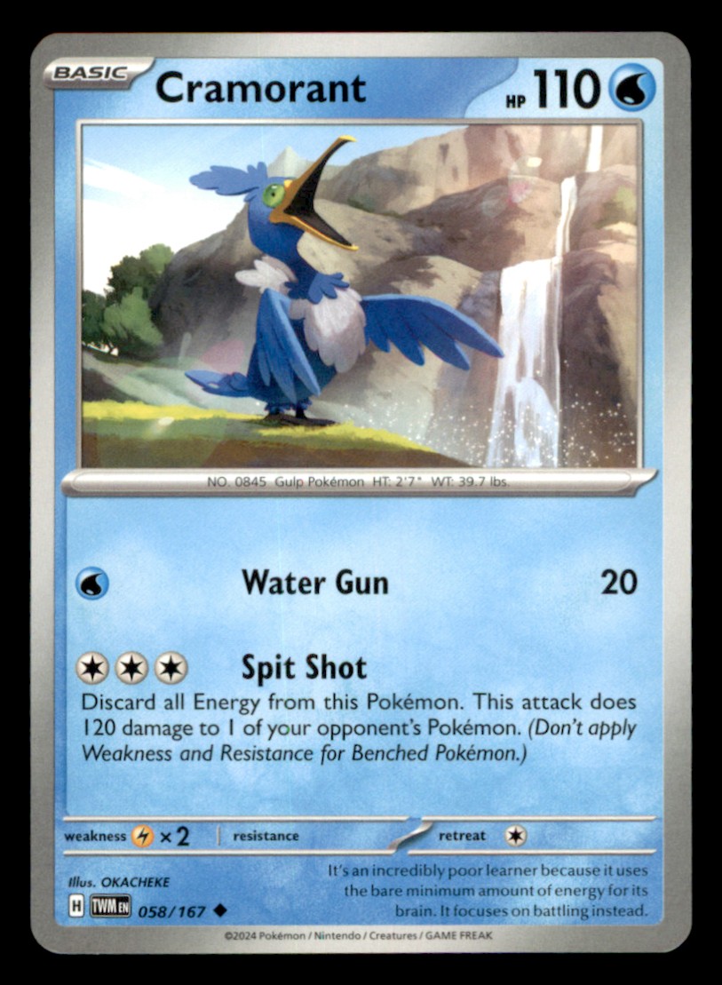 Cramorant Rare SWSH02: Rebel Clash 051/192 NM Normal Pokemon