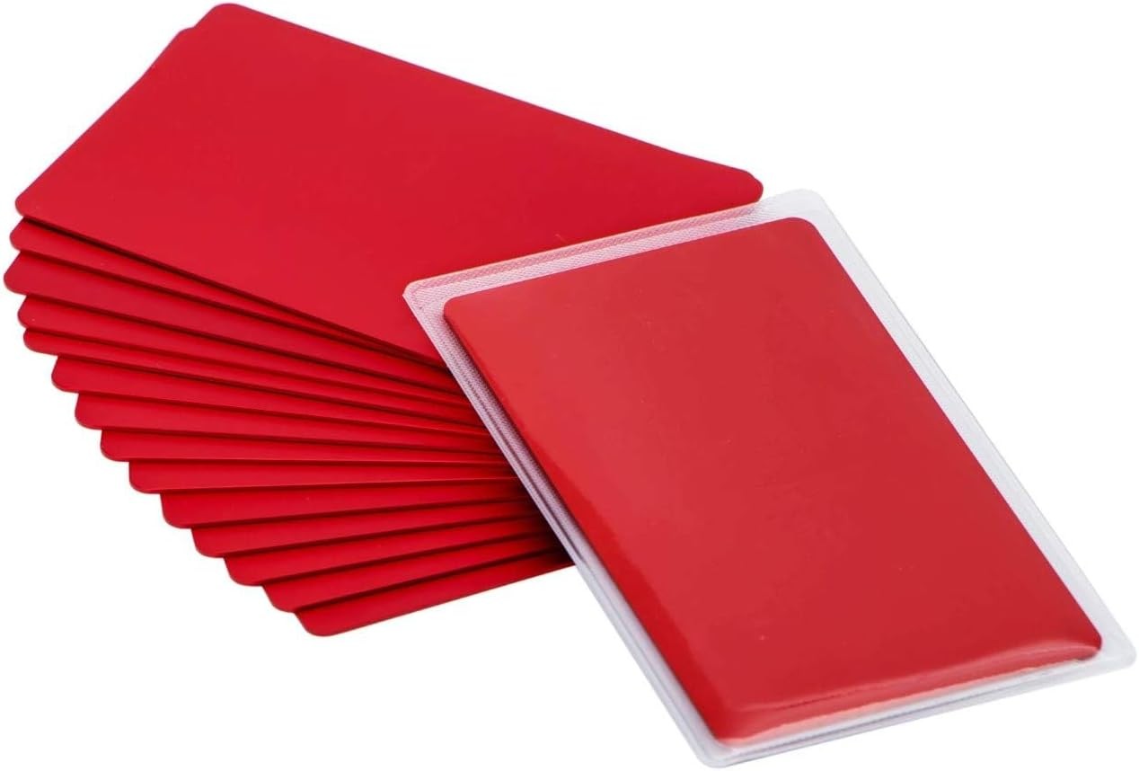 Thick Red Aluminum Metal Business Cards Anodized Aluminum 86 X 54 X 0.8mm 15 pcs