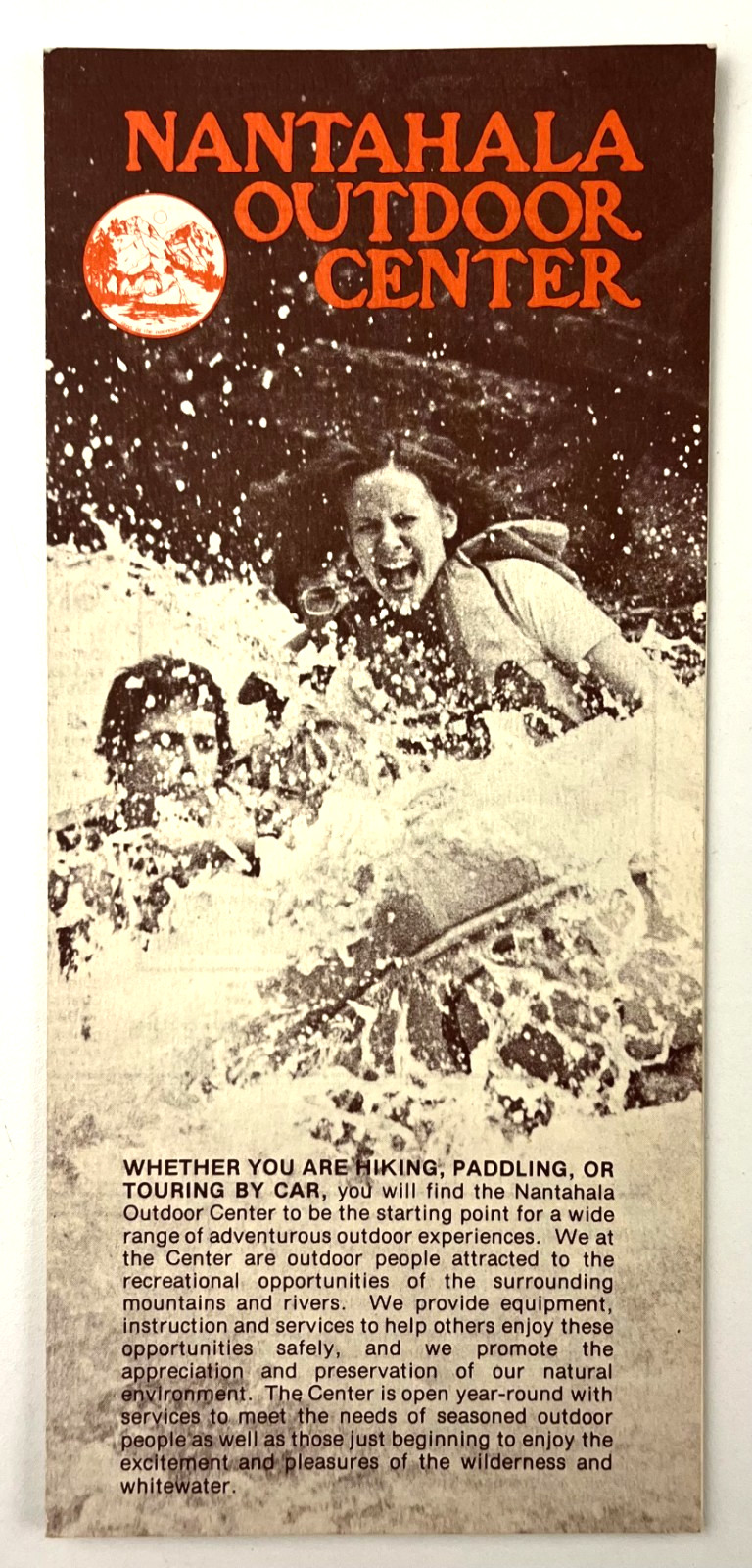 1980s Nantahala Outdoor Center Recreation Bryson City NC Vintage Travel Brochure