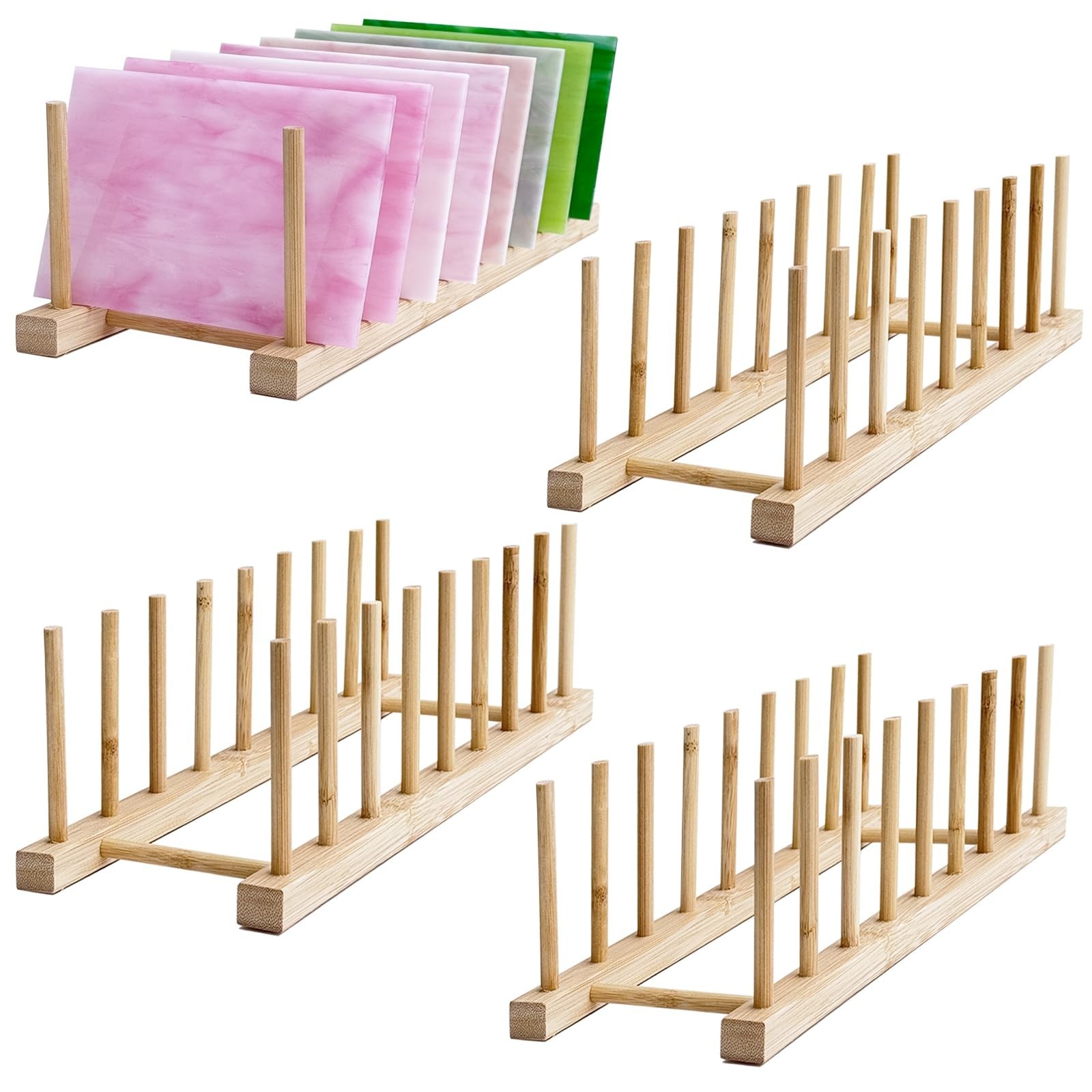 Stained Glass Sheets Organizer Rack Stained Glass Suppliers(4 Packs) 4 Packs