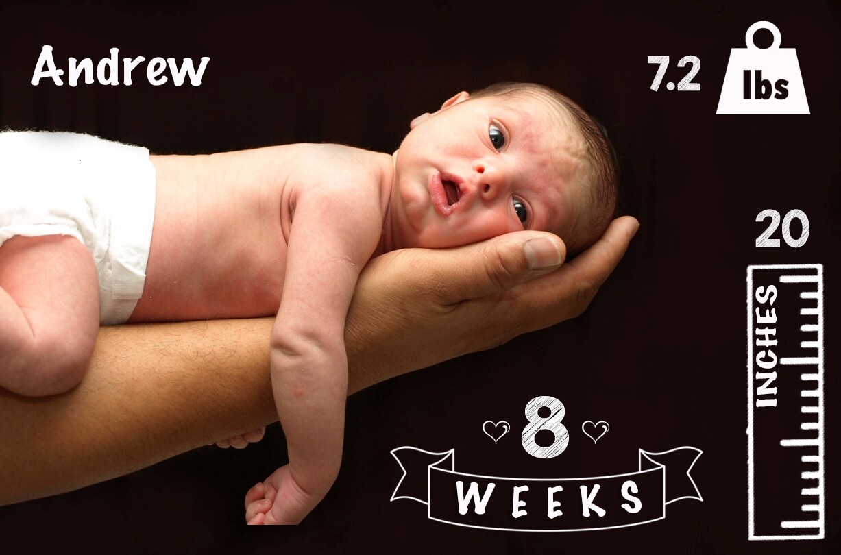 Digital Baby Birth Announcement for Boys and Girls