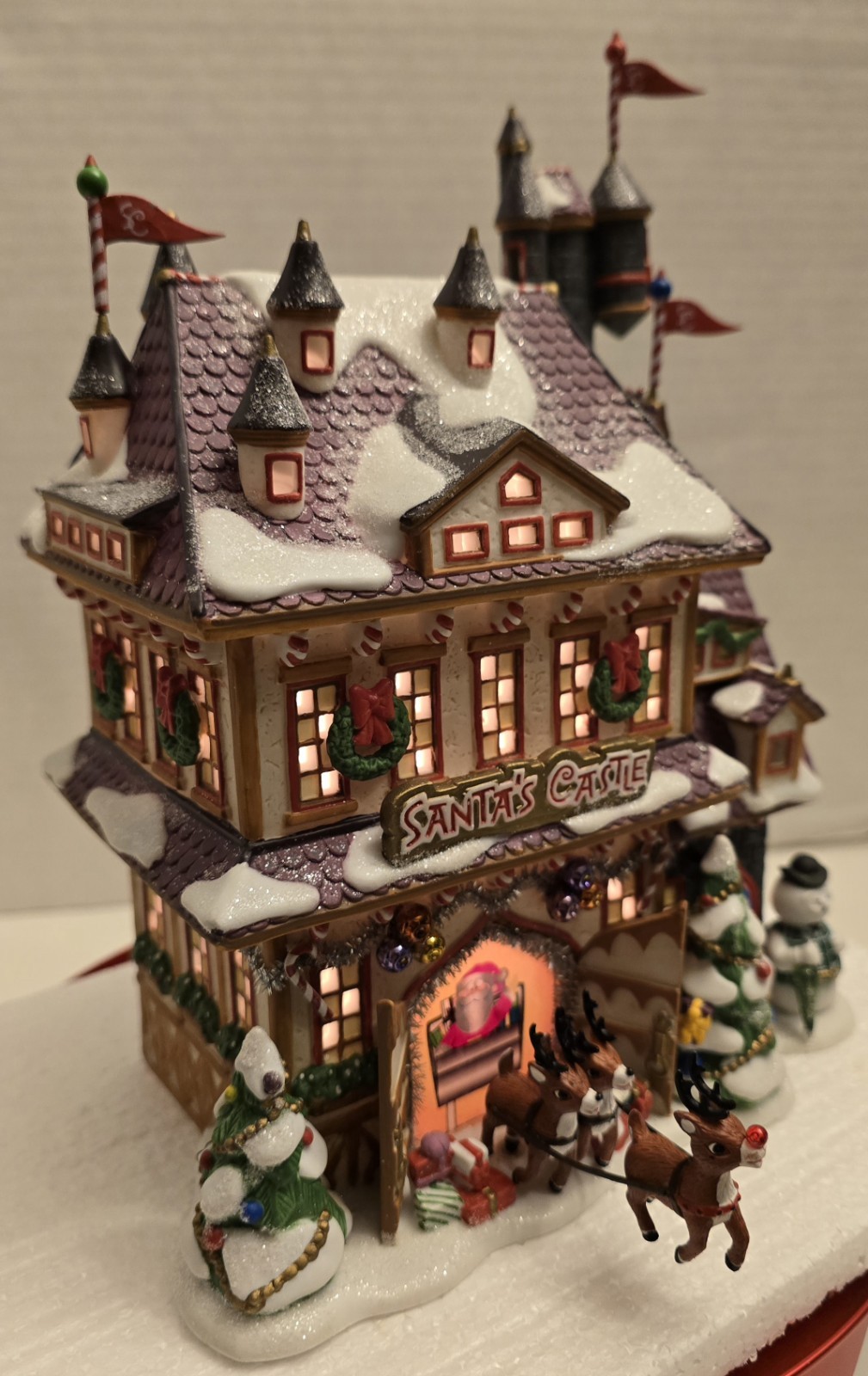 Department 56 North Pole Series Santa's Castle w/Rudolph Christmas Village 56768