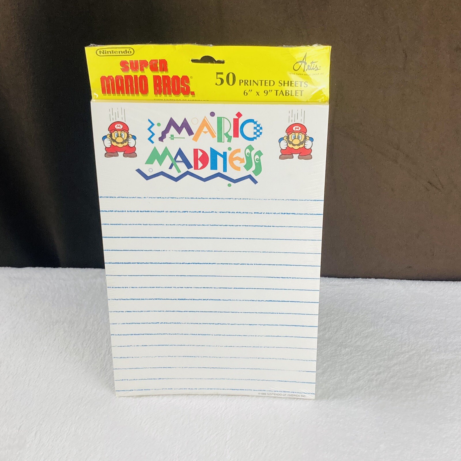 NEW & SEALED! Vtg 1989 Super Mario Bros. 2 Madness Nintendo Memo Notepad RARE!