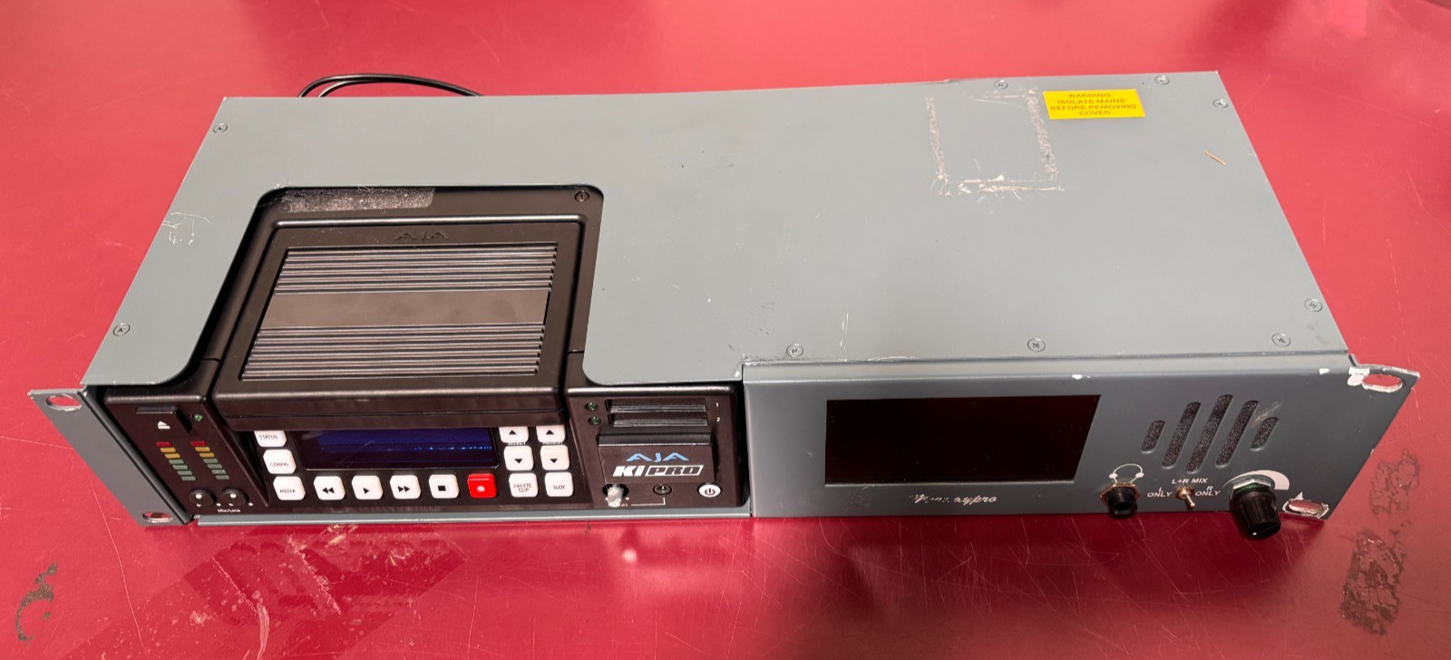 AJA Ki Pro Video Recorder in Murraypro 2RU Rackmount w/500GB HDD(KI-STOR500)(a)