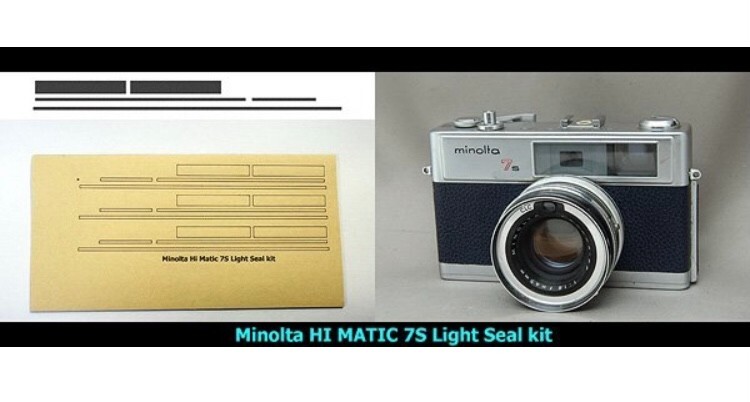 Minolta Hi Matic 7s Light Seal 3pcs Kit replace Sponge Film Adhesive From Japan