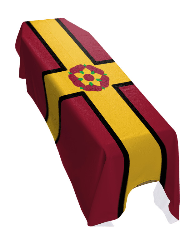 Northamptonshire County Coffin Drape Flag - Made To Order in the UK