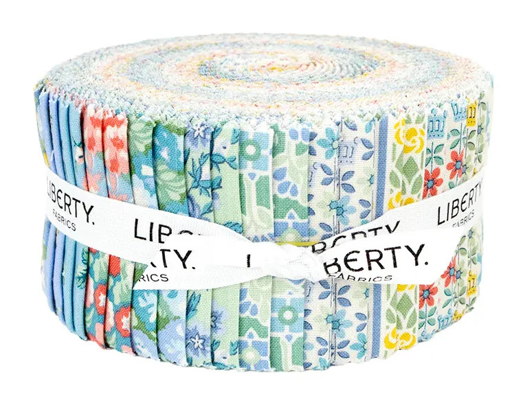 Riley Blake - Palace Gardens 2.5" Rolie Polie by Liberty Fabrics 40 pcs