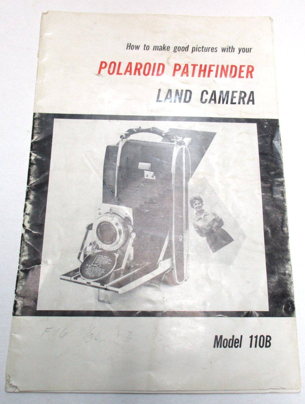 Polaroid Pathfinder model 110B instruction manual. In English and 19 pages.